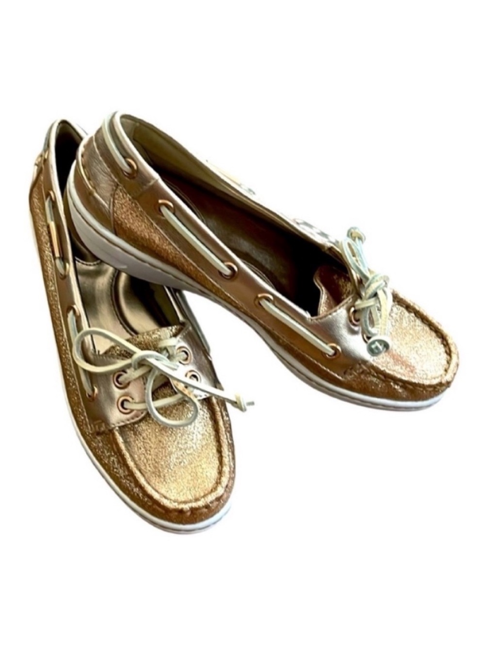 COACH Richelle Loafer Boat
Glitter Gold Sz 7B W